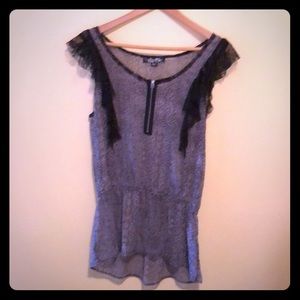 GUESS Top with Flirty Lace Detail